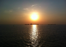 上江江上日落图片