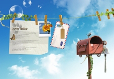 邮局广告设计模板