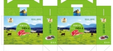 草原牧歌牛肉包装盒牧场图片