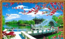 画中国风山水风景中堂画国画0129