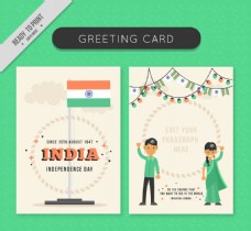 可爱的印度小册子模板