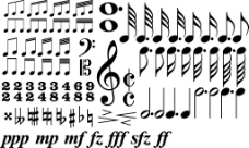音乐符号素材