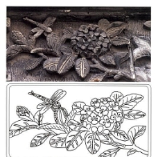 古代建筑雕刻纹饰草木花卉其他26