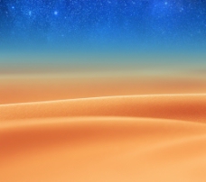 星空沙漠背景