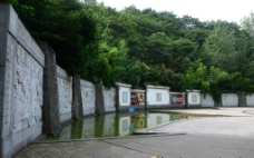 公园浮雕艺术围墙图片