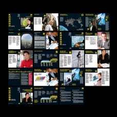 企业画册商业高档画册设计矢量素材