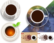 咖啡杯子设计尺量素材