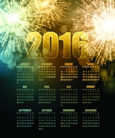 2016年日历图片设计