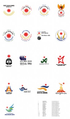 亚运会标志设计矢量素材