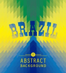 抽象多边形巴西背景素材