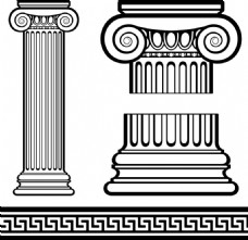 欧式花纹背景欧式柱子建筑花纹