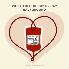 世界献血日的可爱背景