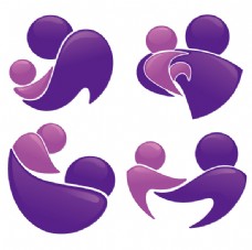 母子logo设计亲子标识母子标志设计