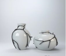 中式铁艺花瓶摆件3d模型