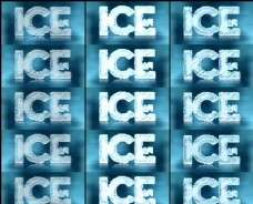 果冻超酷的冬季冰冻效果字体样式
