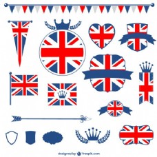 英国国旗徽章和丝带