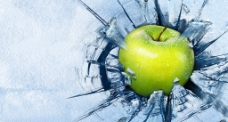 果冻冰冻苹果图片