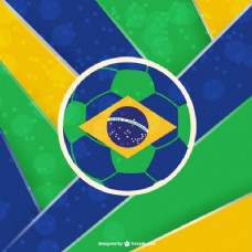 巴西足球有条纹背景