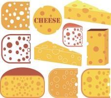 餐饮卡通创意奶酪图案