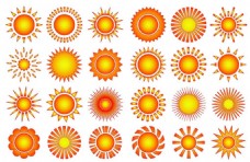 潮流素材太阳图案矢量图片素材