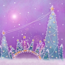 手绘水彩圣诞节主图