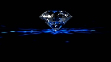旋转着的璀璨钻石高清动态素材