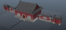建筑模型古建筑3D游戏模型