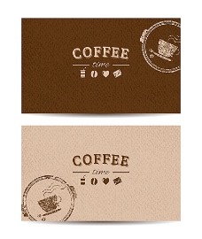 名片模板咖啡餐饮名片设计
