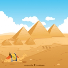 绿化景观埃及金字塔插图
