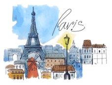 手绘巴黎