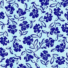 背景墙蓝色花卉图片