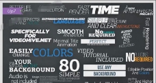 文字模板80枚简单实用的文字标题动画AE模板