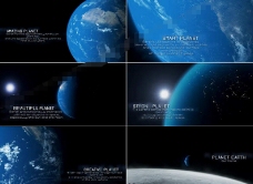 震撼大气的地球主题电影字幕宣传片AE模板