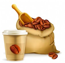 咖啡杯矢量咖啡图标素材设计