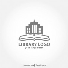 书本图书馆的标志