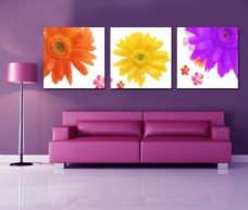 室内彩平图块花卉2