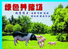 畜牧加工养猪场广告牌图片