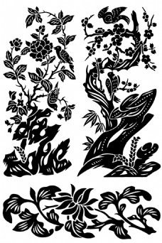 矢量素材矢量中国传统纹样素材设计免费下载