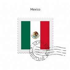 背景图墨西哥邮票